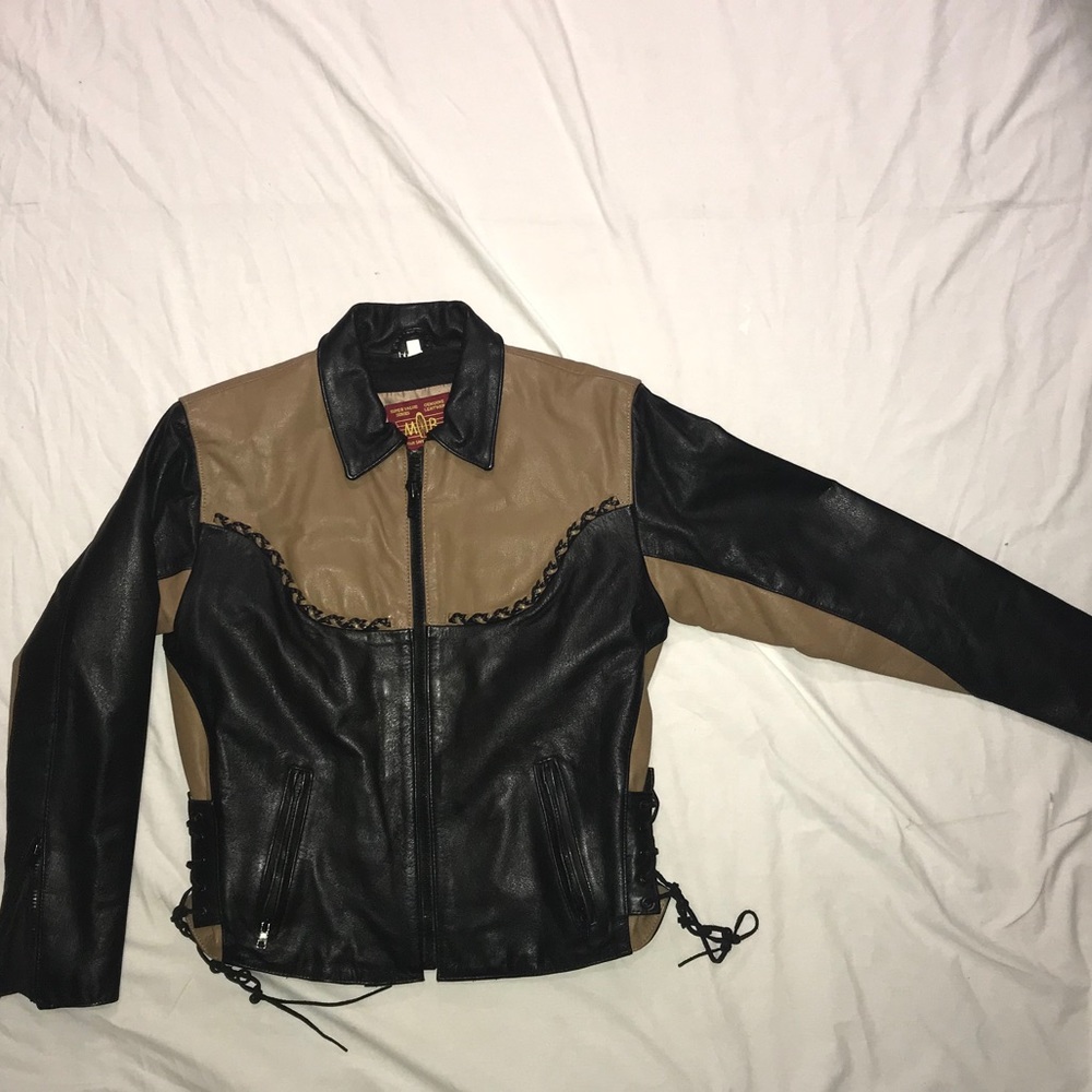 M&B LEATHER RIDING JACKET